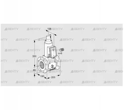 VAS780F05LW3B/MM/MM (88207446) Газовый клапан Kromschroder