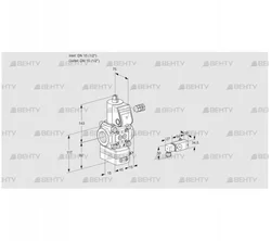 VAD115R/NW-100B (88021137) Газовый клапан с регулятором давления Kromschroder