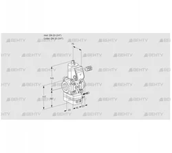 VAG120R/NWAE (88000699) Газовый клапан с регулятором соотношения Kromschroder