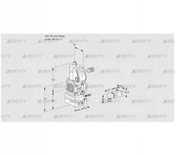 VAG1-/25R/NWAE (88034056) Газовый клапан с регулятором соотношения Kromschroder