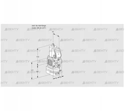 VAD1-/20R/NW-100A (88002292) Газовый клапан с регулятором давления Kromschroder