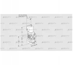 VAG2T-/40N/NQGLAA (88033071) Газовый клапан с регулятором соотношения Kromschroder