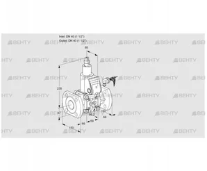 VAS240F/LW (88007486) Газовый клапан Kromschroder