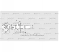 BIC 100RFR-500/535-(107)E (84099982) Газовая горелка Kromschroder