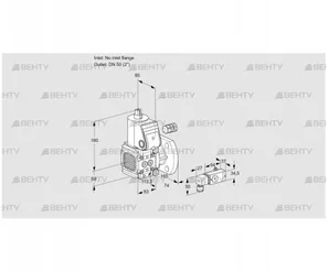 VAS3-/50F/NW (88013354) Газовый клапан Kromschroder