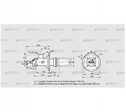 BICA 65HM-400/435-(72)D (84022056) Газовая горелка Kromschroder