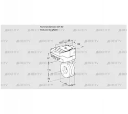 IBA80/50Z05/40A2DR10 (88301826) Дроссельная заслонка Kromschroder