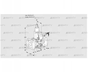 VAS350F/LW (88008701) Газовый клапан Kromschroder