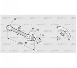 ES 16RA1000 (03263026) Шланг из нержавеющей стали Kromschroder