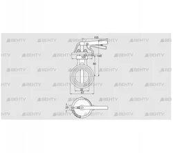 DKR 32Z03H350D (72701040) Дроссельная заслонка Kromschroder