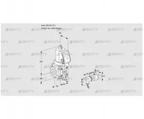 VAS3T50/-N/NQSR (88011142) Газовый клапан Kromschroder