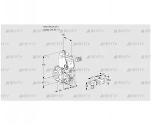 VAS225R/NW (88034649) Газовый клапан Kromschroder