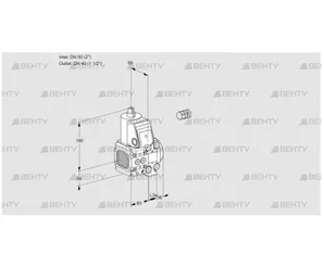 VAS3E50F/40R05FNVWR/PP/PP (88106184) Газовый клапан Kromschroder