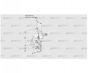 VAS350/-R/NQSR (88005811) Газовый клапан Kromschroder