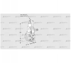 VAS250R/LQGR (88011963) Газовый клапан Kromschroder