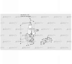 VAS240/-R/LW (88028556) Газовый клапан Kromschroder