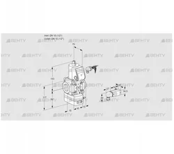 VAD115R/NW-50B (88004182) Газовый клапан с регулятором давления Kromschroder