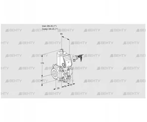 VAS225R/NQ (88000592) Газовый клапан Kromschroder