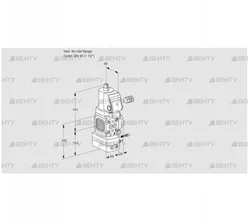 VAG2-/40R/NWSRAE (88030286) Газовый клапан с регулятором соотношения Kromschroder