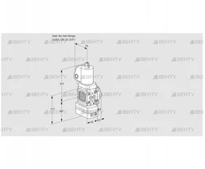 VAG1T-/20N/NQSLAA (88008045) Газовый клапан с регулятором соотношения Kromschroder