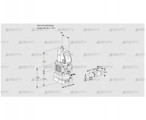 VAG2-/40R/NWAK (88033437) Газовый клапан с регулятором соотношения Kromschroder