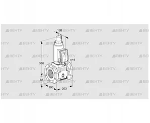 VAS7T80A05LQSRB/PP/PP (88203290) Газовый клапан Kromschroder