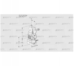 VAG1-/25R/NQGRAE (88029717) Газовый клапан с регулятором соотношения Kromschroder