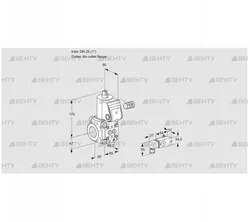 VAS225/-R/NK (88007890) Газовый клапан Kromschroder