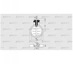 DKR 65Z03F350D (03149223) Дроссельная заслонка Kromschroder