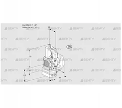 VAD2E40F/40F05FD-100WR/PP/PP (88102119) Газовый клапан с регулятором давления Kromschroder