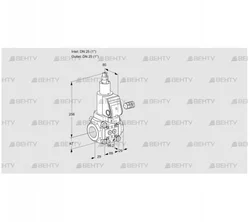 VAS225R/LKGR (88024493) Газовый клапан Kromschroder