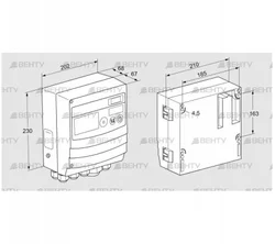 BCU460W2P2C0D1100K1E1-/LM400WF1O0E1- (88680395) Блок управления горением Kromschroder