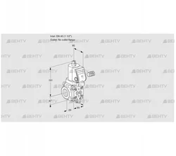 VAS240/-R/NQGR (88010821) Газовый клапан Kromschroder