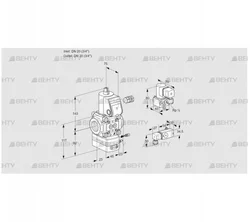 VAG120R/NWAE (88012206) Газовый клапан с регулятором соотношения Kromschroder