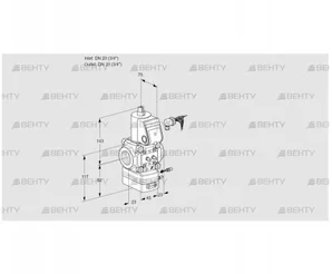 VAG120R/NWAE (88025075) Газовый клапан с регулятором соотношения Kromschroder