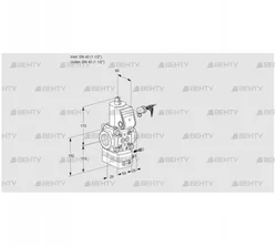 VAG240R/NKAE (88007388) Газовый клапан с регулятором соотношения Kromschroder