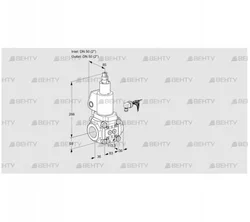 VAS350R/LWGL (88034537) Газовый клапан Kromschroder