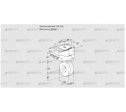 IBA100/80Z05/20-07W2E (88301306) Дроссельная заслонка Kromschroder