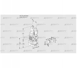 VAG3T-/50N/NQGRAN (88034337) Газовый клапан с регулятором соотношения Kromschroder