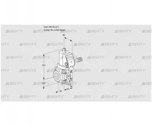 VAS350/-R/NQSR (88011300) Газовый клапан Kromschroder