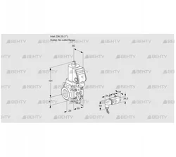 VAS2T25/-N/NQSR (88018761) Газовый клапан Kromschroder