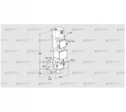 VK 100F10W6XA43DV (85314416) Газовый клапан с приводом Kromschroder