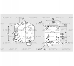 DL 50KG-3WZ (84444606) Датчик-реле давления воздуха Kromschroder