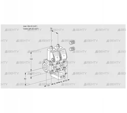 VCG1E20R/20R05NGEWR3/PPPP/PPPP (88100791) Клапан с регулятором соотношения Kromschroder