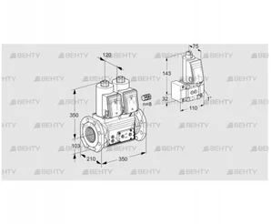 VCS8100F05NNWR3E/PPPP/PPZ- (88203380) Сдвоенный газовый клапан Kromschroder