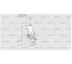 VAG2T-/40N/NQSLAK (88031590) Газовый клапан с регулятором соотношения Kromschroder