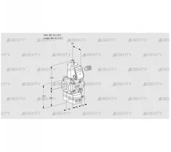 VAD115R/NK-100B (88001075) Газовый клапан с регулятором давления Kromschroder