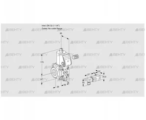 VAS232/-R/NW (88028571) Газовый клапан Kromschroder