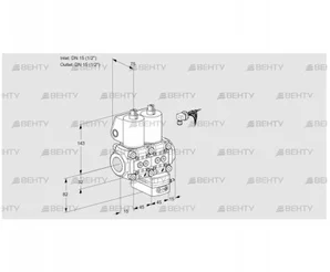 VCD1E15R/15R05ND-25WL/PPPP/PPPP (88100729) Регулятор давления Kromschroder