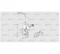 VAS225/-R/NW (88027636) Газовый клапан Kromschroder